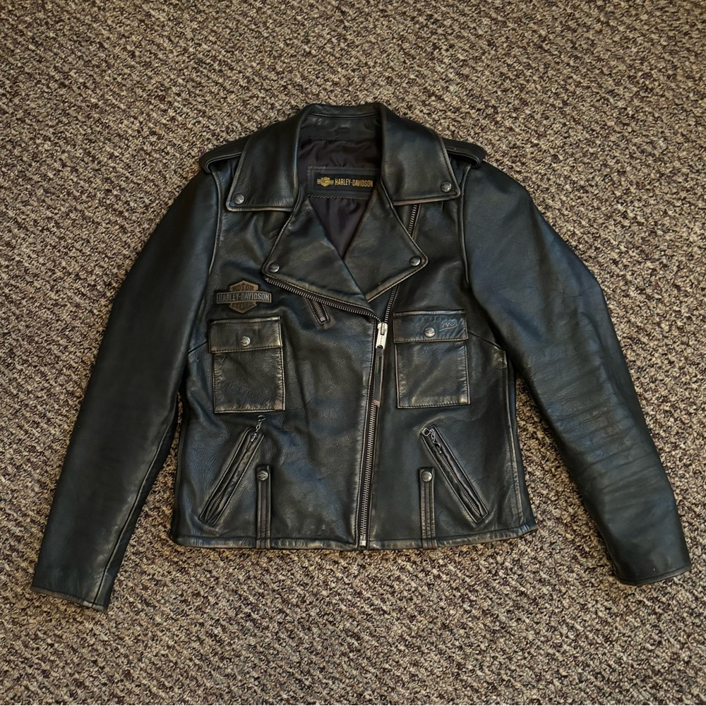 Harley-Davidson 1903 Women’s Limited Edition Distressed Black Leather Jacket